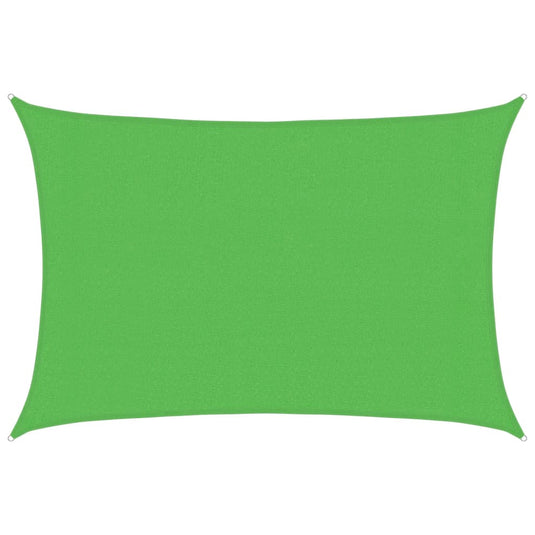 Vidaxl zonnezeil 160 g m² 3x4 m hdpe lichtgroen