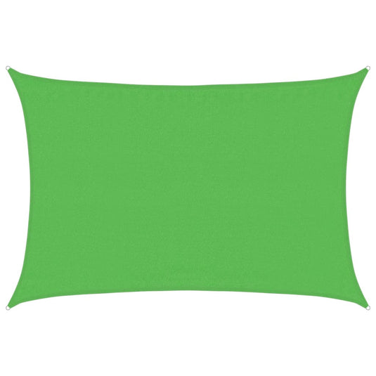 Vidaxl zonnezeil 160 g m² 3,5x4,5 m hdpe lichtgroen