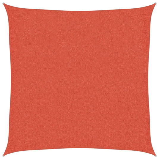 Vidaxl zonnezeil 160 g m² vierkant 3,6x3,6 m hdpe terracottakleurig