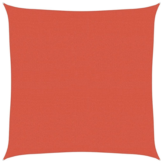 Vidaxl zonnezeil 160 g m² 6x6 m hdpe terracottakleurig