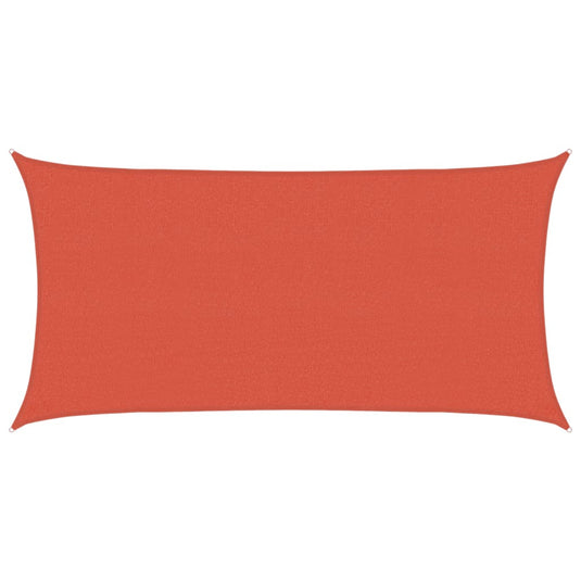 Vidaxl zonnezeil 160 g m² 2x3,5 m hdpe terracottakleurig