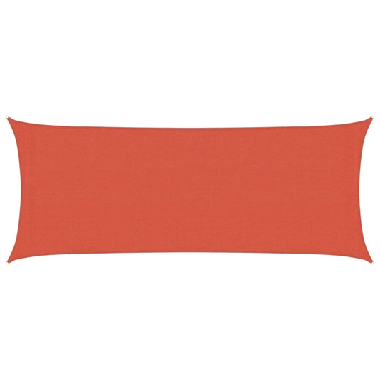 Vidaxl zonnezeil 160 g m² 2x5 m hdpe terracottakleurig