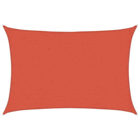 Vidaxl zonnezeil 160 g m² 2,5x4 m hdpe terracottakleurig