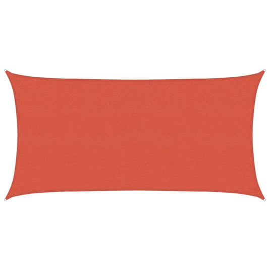 Vidaxl zonnezeil 160 g m² 2,5x4,5 m hdpe terracottakleurig
