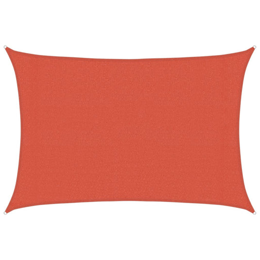 Vidaxl zonnezeil 160 g m² 3x5 m hdpe terracottakleurig
