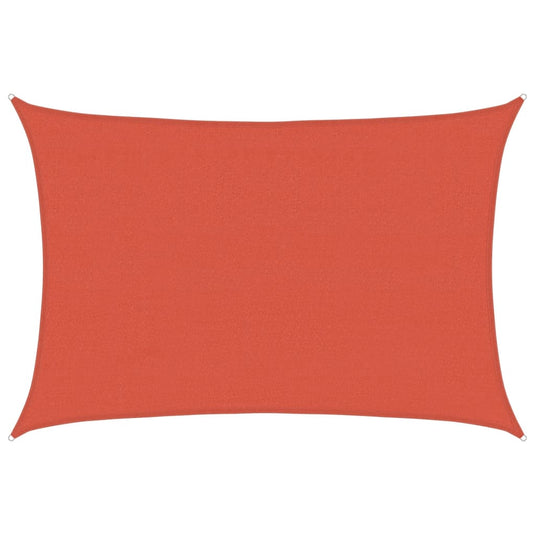 Vidaxl zonnezeil 160 g m² 4x5 m hdpe terracottakleurig