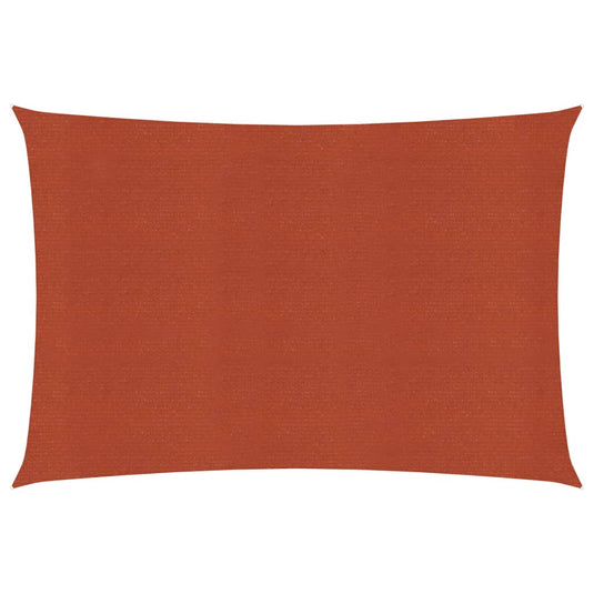 VidaXL Zonnezeil 160 g m² 4x6 m HDPE terracottakleurig