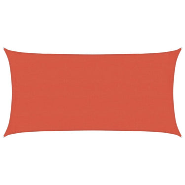 Vidaxl zonnezeil 160 g m² 4x7 m hdpe terracottakleurig