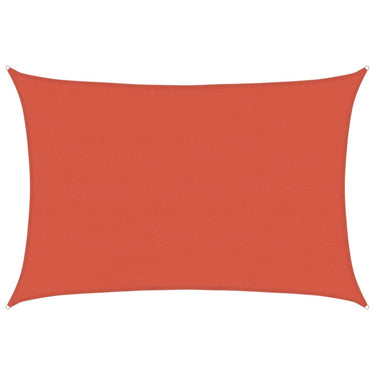 Vidaxl zonnezeil 160 g m² 5x7 m hdpe terracottakleurig
