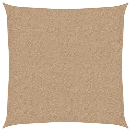 VidaXL Zonnezeil 160 g m² 7x7 m HDPE taupe