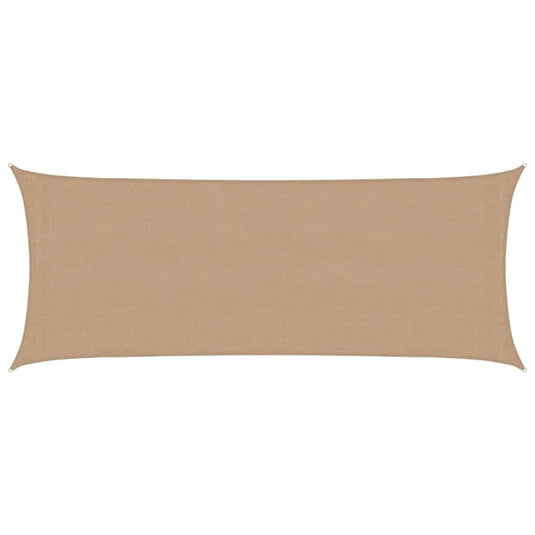 Vidaxl zonnezeil 160 g m² 2x5 m hdpe taupe