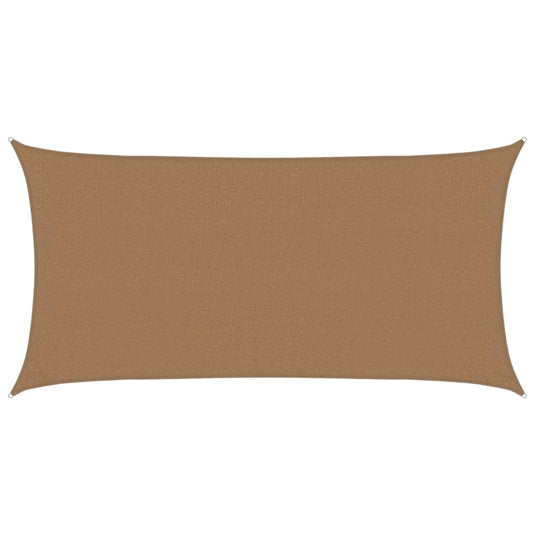 Vidaxl zonnezeil 160 g m² 2,5x5 m hdpe taupe