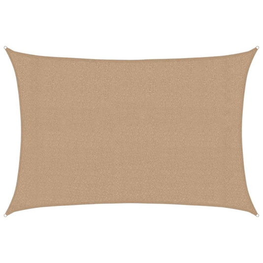 Vidaxl zonnezeil 160 g m² 3x4,5 m hdpe taupe