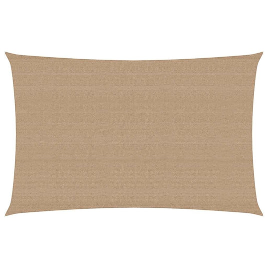Vidaxl zonnezeil 160 g m² 3x5 m hdpe taupe