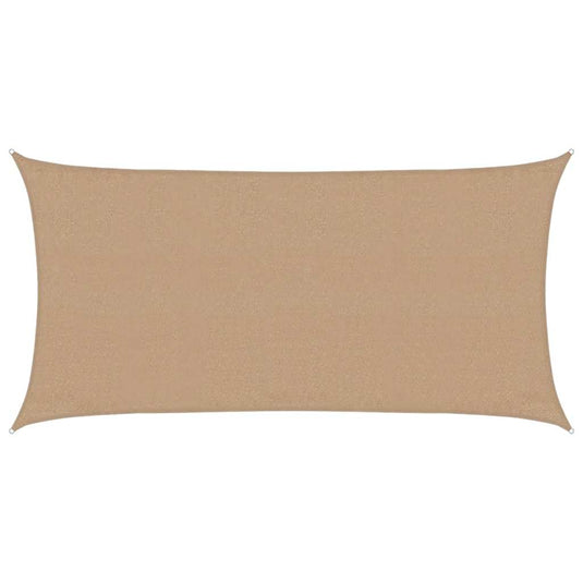 Vidaxl zonnezeil 160 g m² 3x6 m hdpe taupe