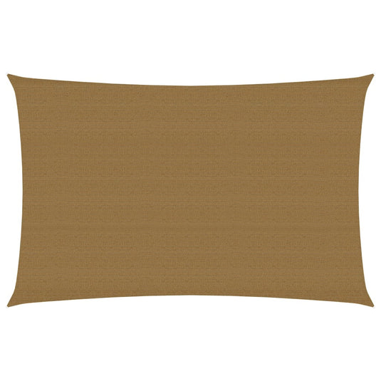 VidaXL Zonnezeil 160 g m² 4x6 m HDPE taupe