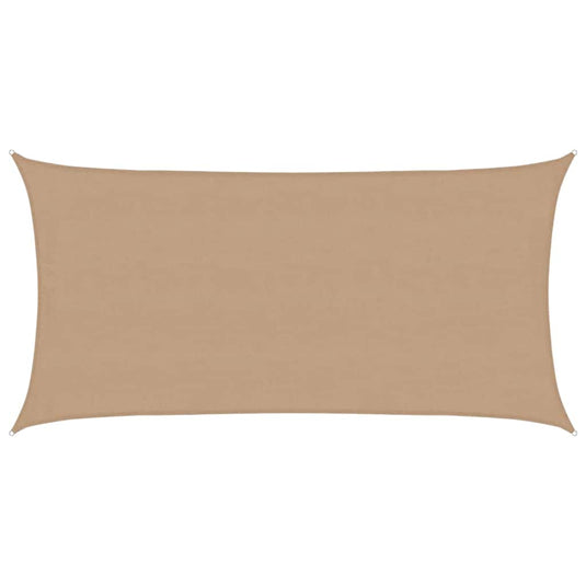 Vidaxl zonnezeil 160 g m² 4x7 m hdpe taupe