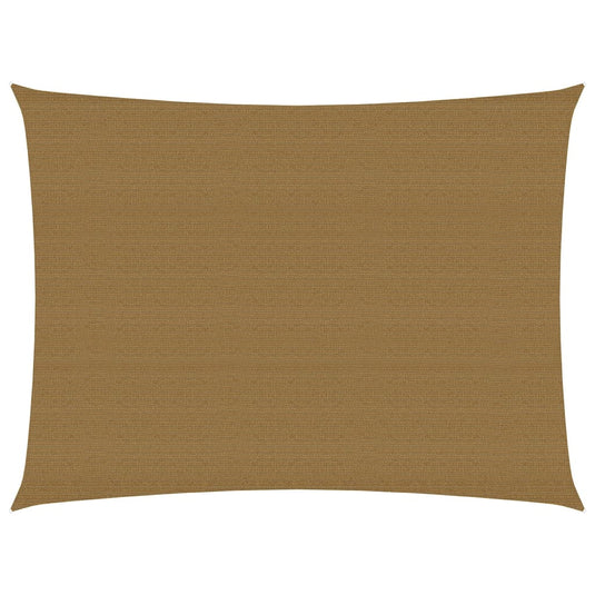 VidaXL Zonnezeil 160 g m² 5x6 m HDPE taupe