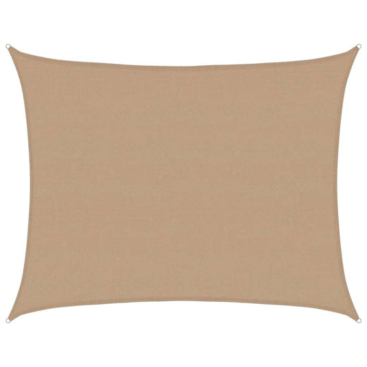 Vidaxl zonnezeil 160 g m² 6x7 m hdpe taupe