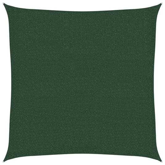 Vidaxl zonnezeil 160 g m² 3x3 m hdpe donkergroen