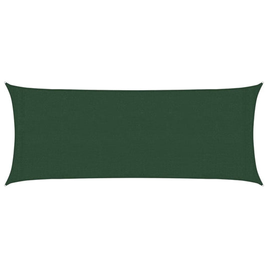 Vidaxl zonnezeil 160 g m² 2x5 m hdpe donkergroen