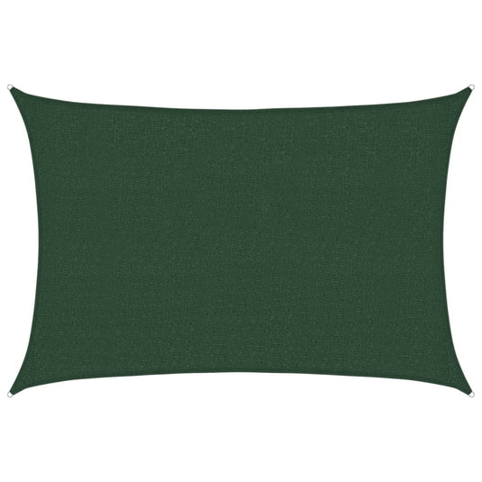 Vidaxl zonnezeil 160 g m² 2,5x3,5 m hdpe donkergroen