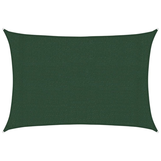 Vidaxl zonnezeil 160 g m² 3x4 m hdpe donkergroen