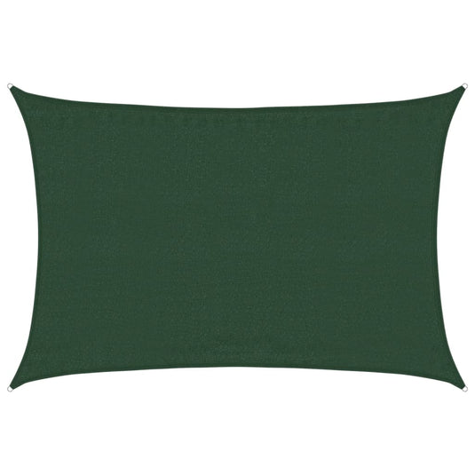 Vidaxl zonnezeil 160 g m² 3,5x5 m hdpe donkergroen