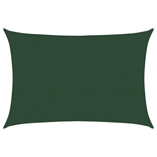 Vidaxl zonnezeil 160 g m² 4x5 m hdpe donkergroen