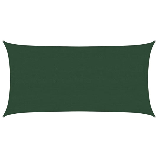 Vidaxl zonnezeil 160 g m² 4x7 m hdpe donkergroen