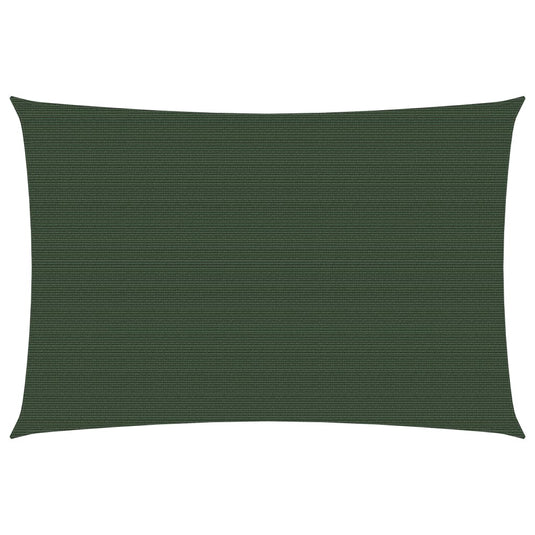 VidaXL Zonnezeil 160 g m² 5x6 m HDPE donkergroen