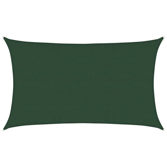 Vidaxl zonnezeil 160 g m² 5x8 m hdpe donkergroen