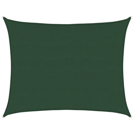 Vidaxl zonnezeil 160 g m² 6x8 m hdpe donkergroen