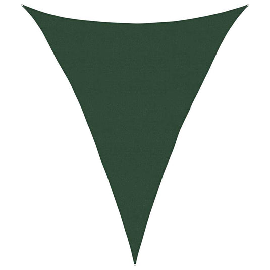 Vidaxl zonnezeil 160 g m² 5x7x7 m hdpe donkergroen