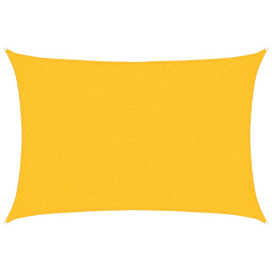 Vidaxl zonnezeil 160 g m² rechthoekig 2x2,5 m hdpe geel