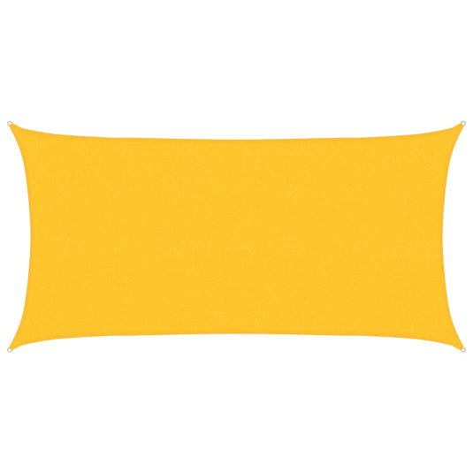 Vidaxl zonnezeil 160 g m² 2x4 m hdpe geel