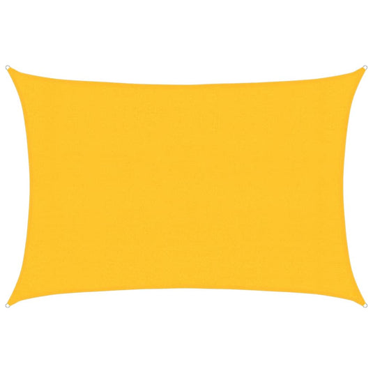 Vidaxl zonnezeil 160 g m² 3x5 m hdpe geel