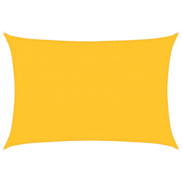 Vidaxl zonnezeil 160 g m² rechthoekig 3,5x4,5 m hdpe geel