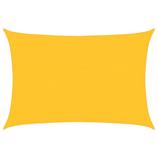 Vidaxl zonnezeil 160 g m² rechthoekig 4x5 m hdpe geel