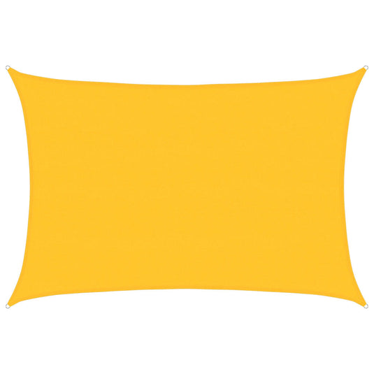 Vidaxl zonnezeil 160 g m² rechthoekig 5x6 m hdpe geel