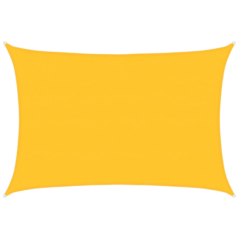 Afbeelding laden in galerijviewer, Vidaxl zonnezeil 160 g m² rechthoekig 5x6 m hdpe geel
