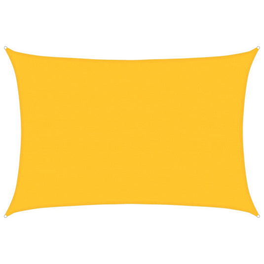 Vidaxl zonnezeil 160 g m² rechthoekig 5x7 m hdpe geel