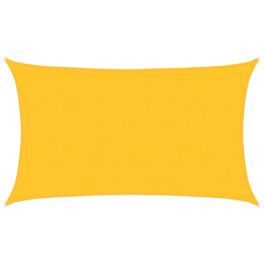 Vidaxl zonnezeil 160 g m² rechthoekig 5x8 m hdpe geel