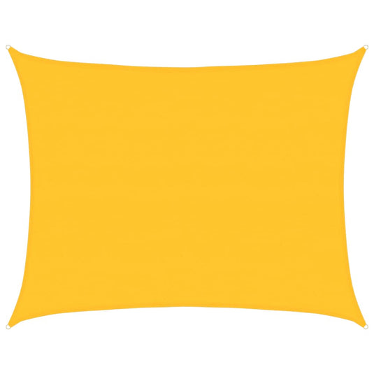 Vidaxl zonnezeil 160 g m² rechthoekig 6x8 m hdpe geel