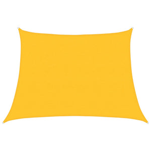 Vidaxl zonnezeil 160 g m² trapezium 4 5x3 m hdpe geel