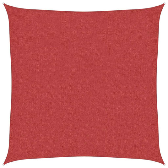 Vidaxl zonnezeil 160 g m² 3,6x3,6 m hdpe rood