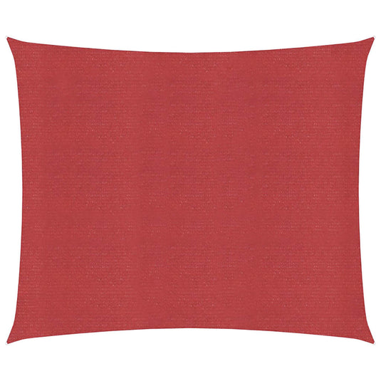 Vidaxl zonnezeil 160 g m² 6x6 m hdpe rood