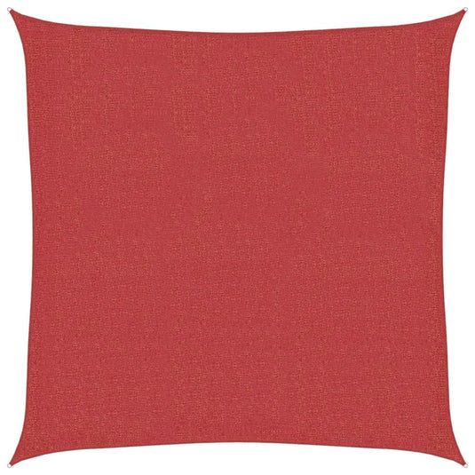 Vidaxl zonnezeil 160 g m² 7x7 m hdpe rood
