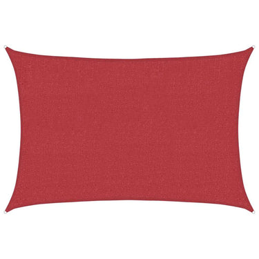 Vidaxl zonnezeil 160 g m² 2x2,5 m hdpe rood