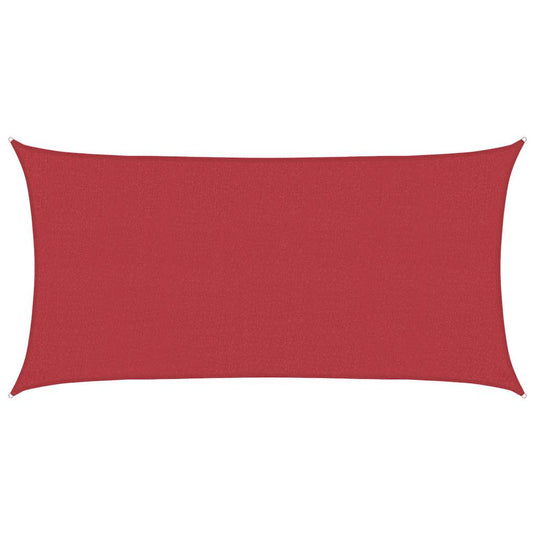 Vidaxl zonnezeil 160 g m² 2x3,5 m hdpe rood